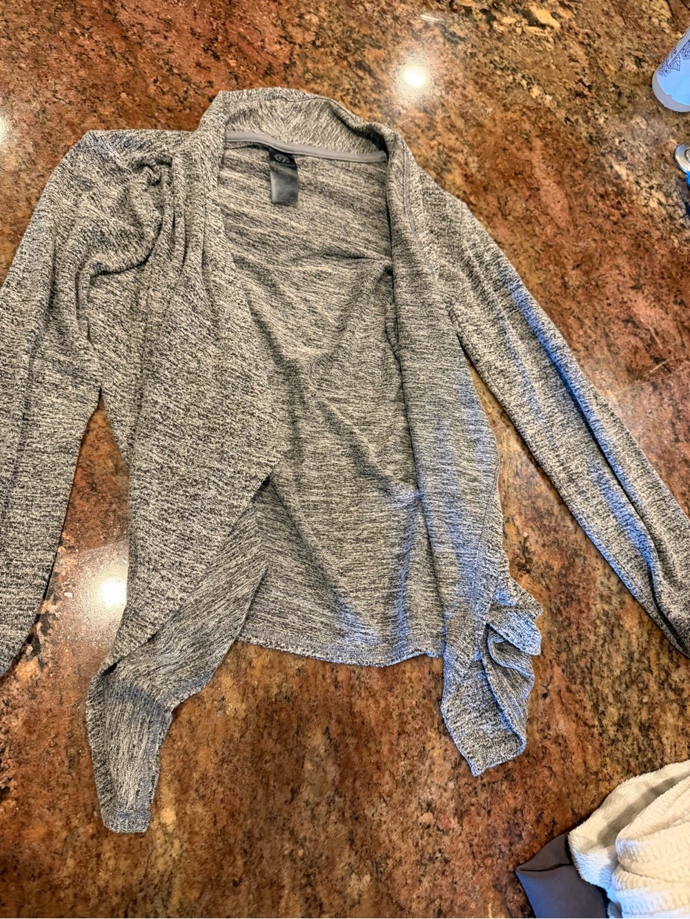 Champion Heather Gray Open-Front Women's Cardigan